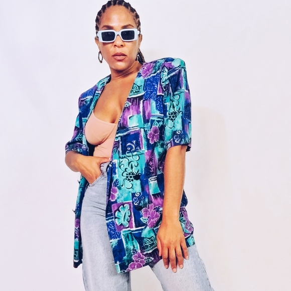 Ronni Nicole Jackets & Blazers - Floral Blazer Top